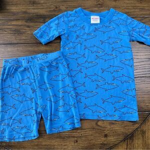 Hanna Andersson Blue Shark Short John Pajamas